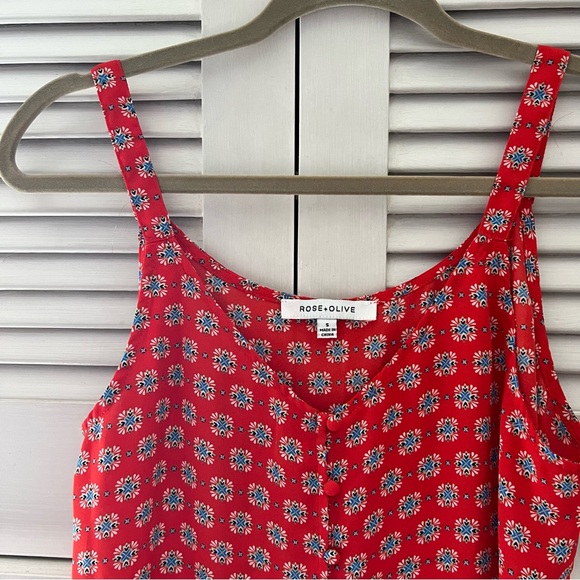 Rose & Olive Tank - Picture 1 of 3